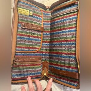 Genuine Leather Vintage unused Travel Organizer